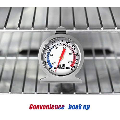 Oven Thermometer 50-300°C/100-600°F, Oven Grill Fry Chef Smoker Thermometer Instant Read Stainless Steel Thermometer Kitchen Cooking Thermometer (3Pack)