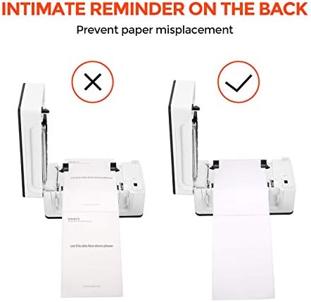 MUNBYN 4x6 Inch Direct Thermal Labels, 1000 Labels/2 Stacks(500 Pcs per Stack), Fanfold Shipping Label Paper for Thermal Printers, Permanent Adhesive Mailing Postage Labels for Shipping Packages