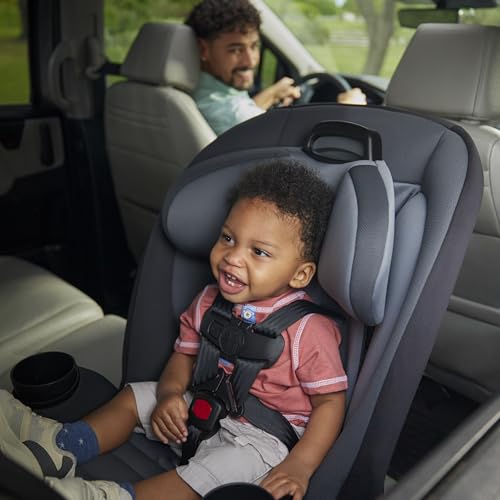 Safety 1st Ellaris 3-in-1 Convertible Car Seat, Slim Fit Design, Rear & Forward-Facing, 5-Position Headrest, 3-Across Fit, Travel-Friendly with Machine-Washable Seat Pad, London Blue