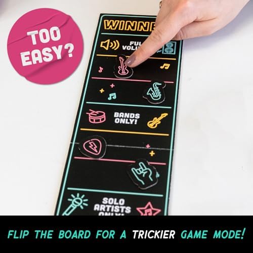 Lucky Egg Official Grab The Mic – Family Karaoke Board Game, 8+ Year Olds, 2-10 Players - Games for Bad Singers with 250 Lyrics (125 Cards) for Hilarious Game Nights & Birthday Party, Kids Gift