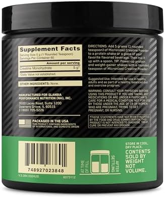 Optimum Nutrition Micronized Creatine Monohydrate Powder, Unflavored, 60 Servings, 300 Grams (Packaging May Vary)