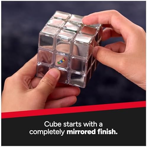 Rubik’s Cube, Pulse Cube, Light-Up Brain Teaser Puzzle for Speed Cubers, Solve The Puzzle Before The Lights Turn Off, Problem-Solving Brain Teaser & Fidget Toy for Adults, Teens, Kids Ages 8 & Up