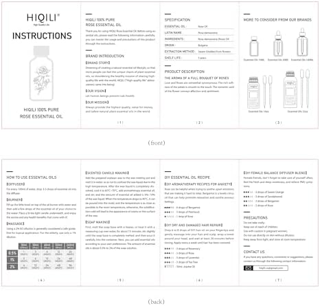 HIQILI 32 Fl Oz Rose Essential Oil, Huge Value Size Undiluted Rose Oil for Face, Skin, Diffuser, Hair
