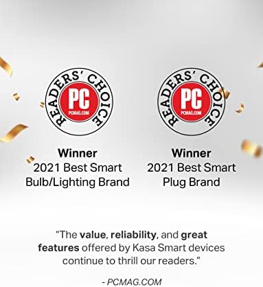 Kasa Smart Light Bulbs that works with Alexa and Google Home, Dimmable Smart LED Bulb, A19, 9W, 800Lumens, Soft White(2700K), CRI≥90, WiFi 2.4Ghz only, No Hub Required, 4 Count (Pack of 1)(KL110P4)