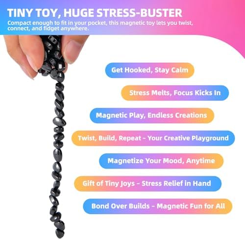 1000pcs Magnet Balls Fidget Toys for Adults & Teens,Weak Magnetic Balls Ferrite Putty,Stress Relief Sensory Toys for Autism ADHD Anxiety,Desk Fidgets Toys for Office/Adults Gifts