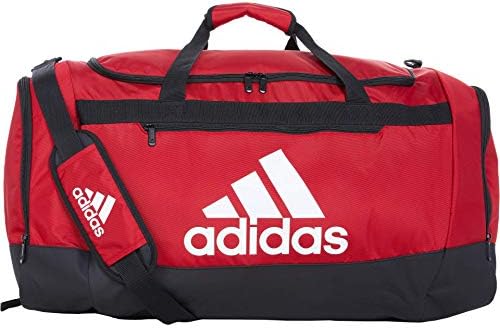 adidas Unisex Defender 4.0 Gym Duffel Bag for Men and Women, Team Power Red, Large (110L)