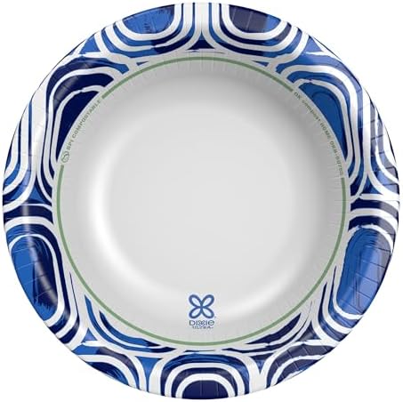 Dixie Ultra, Large Paper Bowls, 20 Oz, 26 Count (Pack of 6), Microwave Safe, Compostable, Disposable Bowls Great For Breakfast, Lunch, And Dinner Meals
