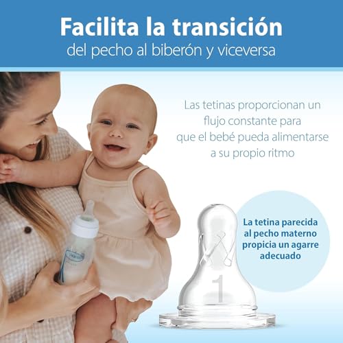 Dr. Brown's Natural Flow Anti-Colic Options+ Narrow Baby Bottle, Dream Adventure, 8 oz/250 mL, with Level 1 Slow Flow Nipple, 0m+, 4 Count (Pack of 1)