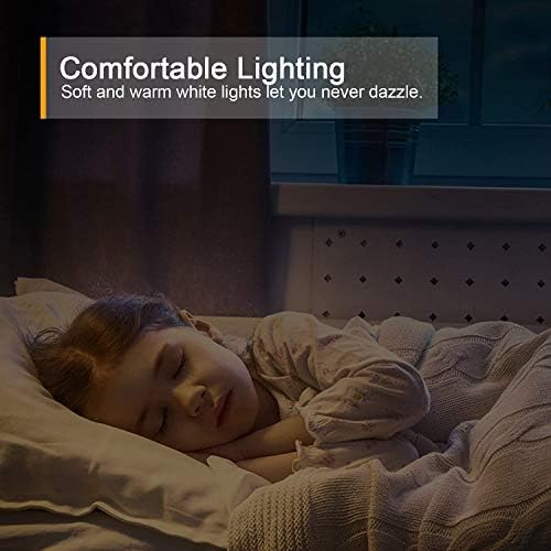 Lyridz Rechargeable Battery Night Light with Motion Sensor, Portable Mini Warm White LED Stick-on Closet Light, Adjustable Brightness for Bathroom, Bedroom, Kitchen, Cabinet, Stairs, Hallway, 2-Pack