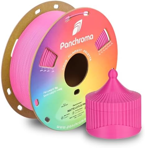 Polymaker Panchroma Matte PLA Filament, Matte Lotus Pink 1.75mm 1kg 3D Printing Filament, Formerly Polyterra Matte 3D Printer PLA Filament, Fit Most FDM 3D Printers, 1kg Spool (2.2lbs)