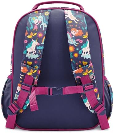 Simple Modern Medium Toddler Backpack for School Girls and Boys | Kindergarten Elementary Kids Backpack | Fletcher Collection | Kids - 15" tall | Unicorn Rainbows