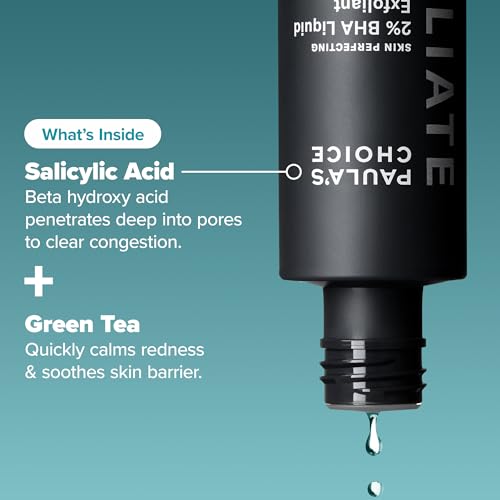 Paula's Choice SKIN PERFECTING 2% BHA Liquid Exfoliant Polish, Salicylic Acid Facial Exfoliator Polish for Enlarged Pores, Wrinkles & Fine Lines, Suitable for Blackhead-Prone Skin, Fragrance-Free