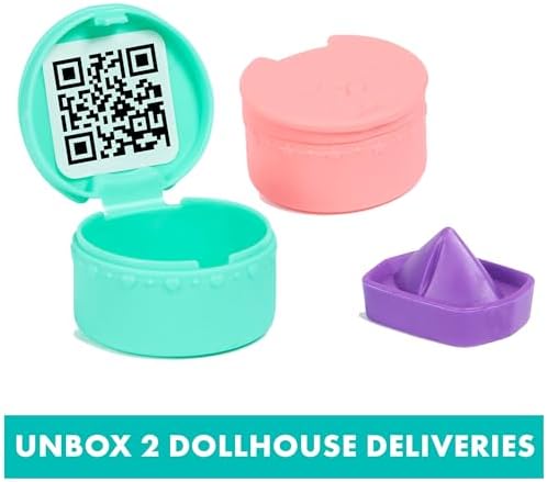 Gabby's Dollhouse, Baby Box Cat Craft-A-Riffic Room with Exclusive Figure, Accessories, Furniture and Dollhouse Delivery, Kids Toys for Ages 3 and up