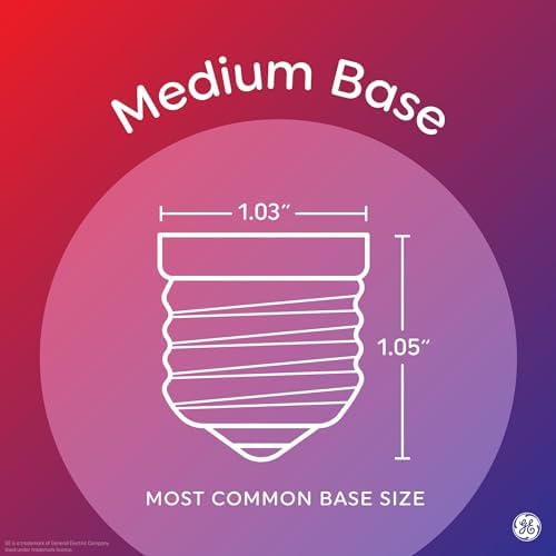 GE LED+ A19 Dusk to Dawn LED Light Bulbs, Automatic On/Off Outdoor Security Light, Soft White (2 Pack)