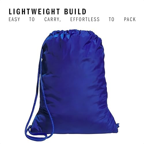 adidas Alliance Sackpack, Drawstring Backpack, Lightweight Small Gym Bag for Women and Men, Team Royal Blue, One Size