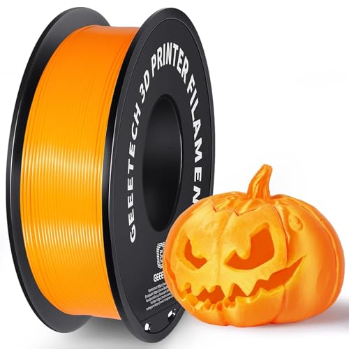Geeetech Orange PLA 3D Printer Filament,PLA 3D Printer Filament 1kg Spool(2.2lbs) Dimensional Accuracy +/- 0.02mm, 3D Printing Filament Fits for Most FDM 3D Printers