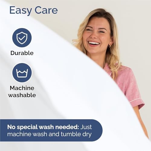 Queen 6 Piece Sheet Set - Cooling Sheets for Hot Sleepers - Hotel Luxury Bedding Set with 8-16 Inch Deep Pockets - 1 Flat & 1 Fitted & 4 Pillowcases - Ultra Soft, Easy Care and Wrinkle Free - White