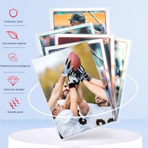 1000 Pcs Toploaders for Trading Cards, Soft Penny Sleeves Protectors Plastic Holders Fit for MTG, Baseball, Sports, Game Standard Cards