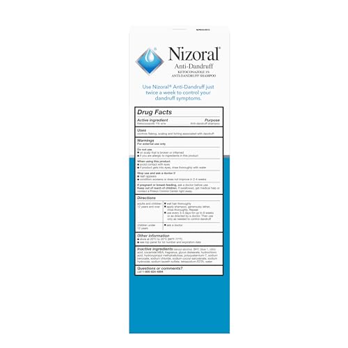 Nizoral Anti-Dandruff Shampoo with 1% Ketoconazole, Fresh Scent, 14 Fl Oz