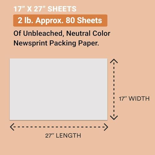 BOX USA Moving Boxes Medium 18"L x 14"W x 12"H (20-Pack) & 2 Heavy Duty 2in x 25yd Clear Packaging Tape with Dispensers & 2 lbs. of Newsprint Packing Paper | For Shipping, Mailing, Packaging & Storage