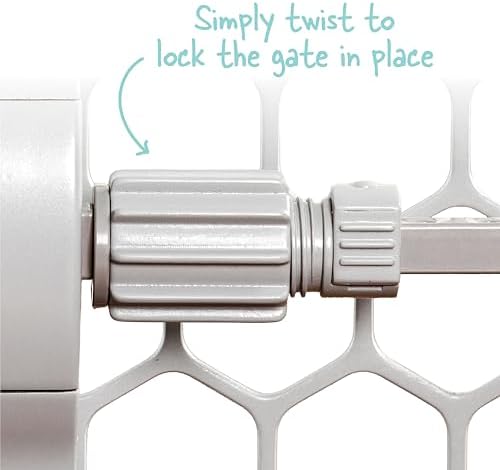 Regalo Easy Fit Plastic Adjustable Extra Wide Baby Gate, 1 Count (Pack of 1)