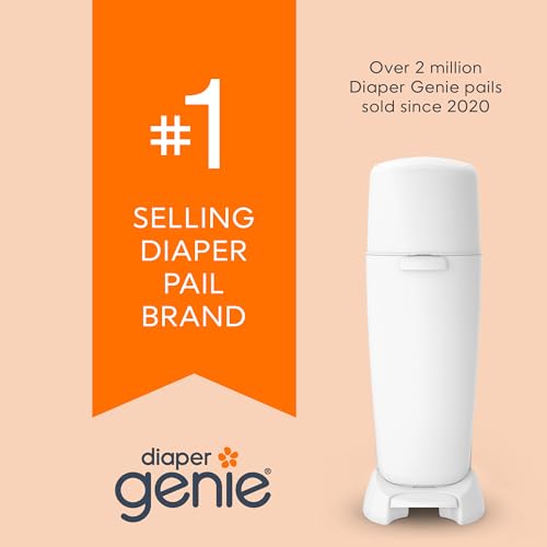 Diaper Genie Bags Refills 270 (Pack of 8) Clean Laundry Scent | Diaper Pail Refills with Max Odor Lock | Holds up to 2160 Newborn Diapers