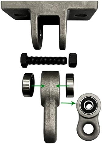 Heavy Duty White Metal Color Swing Hangers Screws Bolts Included Over 5000 lb Capacity Playground Porch Yoga Seat Trapeze Wooden Sets Indoor Outdoor (4 Pack)