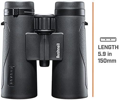 Bushnell Engage X 10x42mm Binoculars, IPX7 Waterproof and Lightweight Binoculars for Hunting, Travel, and Camping