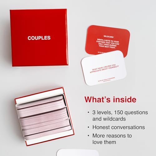 WE'RE NOT REALLY STRANGERS Couples Edition Card Game - 150 Conversation Cards for Couples - 2 Player Game for Memorable Date and Game Nights, Meaningful Games for Adults and Teens, Ages 15+, 2 Players