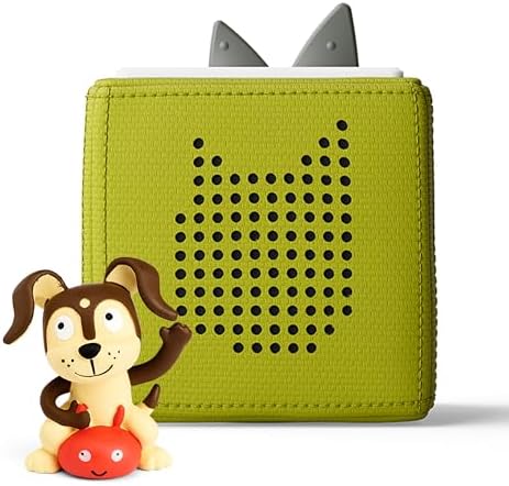 Toniebox Audio Player Starter Set with Playtime Puppy - Listen, Learn, and Play with One Huggable Little Box - Green, 3 Years and up
