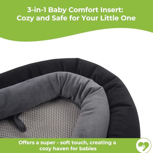 COOLBEBE Upgraded 3-in-1 Babybody Support for Newborn Infant Toddler - Extra Soft Car Seat Insert Cushion Pad, Perfect for Carseats, Strollers, Swings