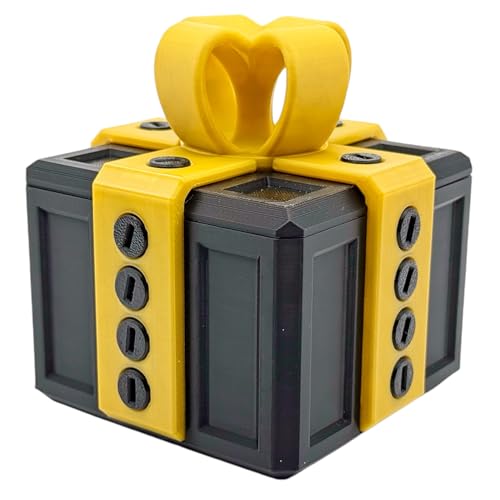The Annoying Gift Box - The Full Size Viral Gift That Adds a Twist to Your Celebrations! (Black/Gold)
