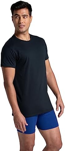 Fruit of the Loom Men's Undershirts, Moisture Wicking & Tag Free, Short Sleeve Crew T-Shirts