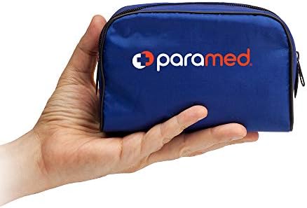 PARAMED Aneroid Sphygmomanometer – Manual Blood Pressure Cuff with Universal Cuff 8.7-16.5" and D-Ring – Carrying Case in The kit – Blue – Stethoscope Not Included