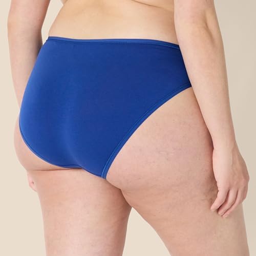 Amazon Essentials Women's Cotton Bikini Brief Underwear (Available in Plus Size), Multipacks