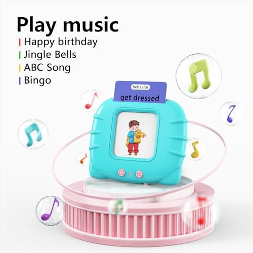 Lapare Talking Flash Cards Toys for Toddlers 2 3 4 5 6, Learn ABC Letters, Numbers 0-100,Phrases,Objects, Adjectives, and More Dolch Sight Words, 280 Cards with 560 Words/Phrases