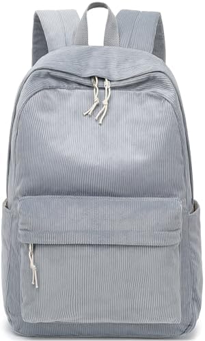School Backpack for Teen Girls Bookbags Elementary High School Corduroy Laptop Bags Women Travel Daypacks