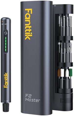 Fanttik F2 Master Mini Cordless Rotary Tool Kit, NeoPulse Motor, 5 Variable Speed, 25000 RPM, Revostor Hub, 35 Accessories, for 3D Printer Sanding, Polishing, Drilling, Carving, DIY Crafts
