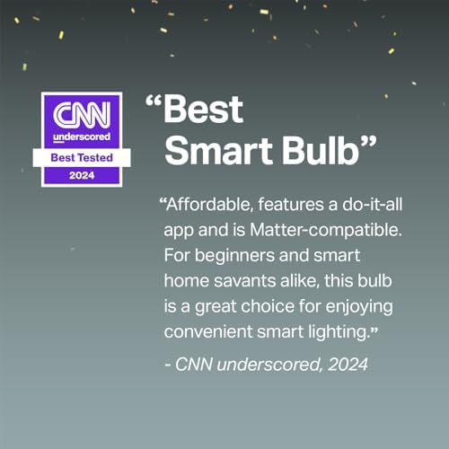 TP-Link Tapo Smart Light Bulbs, 1100 Lumens High Brightness (75W Equivalent), Matter-Certified, 16M Colors WiFi Light Bulb, Dimmable, Works w/Siri, Alexa & Google Home, A19 E26, Tapo L535E(2-Pack)