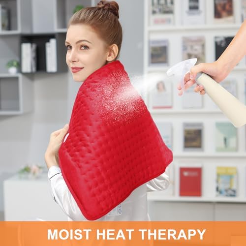 Heating Pad,Electric Heating Pads for Back,Hot Heated Pad for Abdomen,Shoulder,Knee,Multiple Temp and Auto Shut Off
