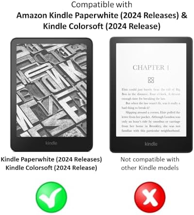 Antiglare Screen Protector (2 Pack), for Amazon Kindle Paperwhite (2024 Releases) and Kindle Colorsoft
