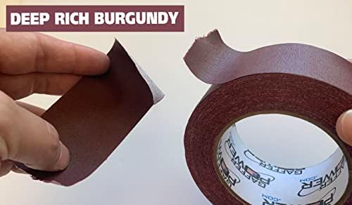 Gaffer Power Gaffers Tape 2 Inch | Deep Rich Burgundy | USA Made Quality | Leaves No Residue