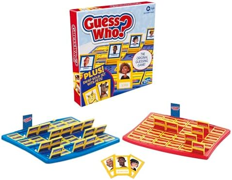 Hasbro Gaming Guess Who? Board Game, with People and Pets Cards, The Original Guessing Game for Kids, Ages 6 and Up (Amazon Exclusive)