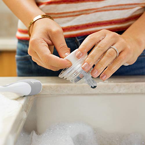 Munchkin® Tidy Dry™ Baby Bottle Drying Rack and 2pk Sponge™ Bottle Brush, Grey