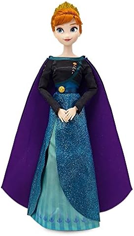 Disney Store Girl's Princess Classic Doll (Queen Anna from Frozen 2), 11 Inches, Includes Brush with Molded Details, Fully Posable Toy in Classic Outfit -