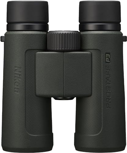 Nikon PROSTAFF P3 10x42 Binocular | Waterproof, fogproof, Rubber-Armored Full-Size Binocular, Wide Field of View & Long Eye Relief | Official Nikon USA Model