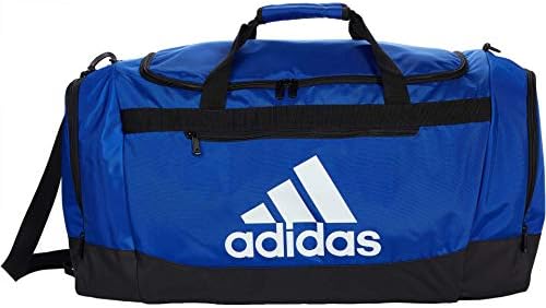 adidas Unisex Defender 4.0 Gym Duffel Bag for Men and Women, Team Royal Blue, Large (110L)