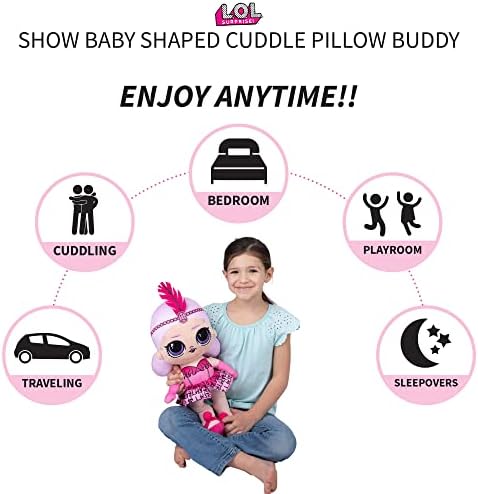 LOL Surprise Show Baby Kids Bedding Super Soft Plush Cuddle Pillow Buddy, One Size, By Franco