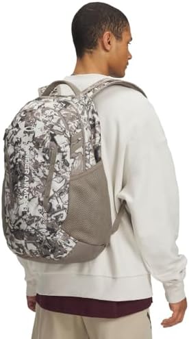 Under Armour Hustle 6.0 Backpack, Taupe Dusk/Taupe Dusk/Summit White, One Size