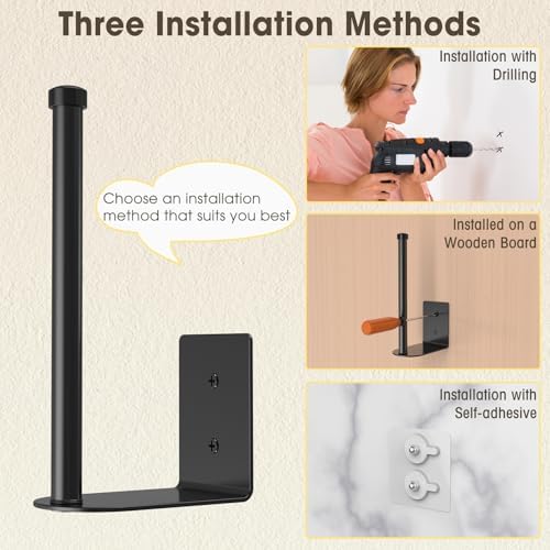 4 Pack Hat Racks for Baseball Caps, Stainless Steel Hat Organizer for Baseball Cap, Hat Holder Storage Organizer, H at Hanger Strong Adhesive/Wall Drilled for Door, Bedroom, Closet(Black 6 in)